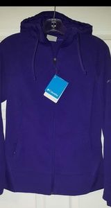 Columbia Fleece Zip Front Hoodie Size S